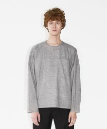 OVERTURE WOVEN TOP-GREY