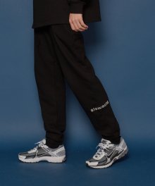 [UNISEX] 부클 로고 스웻팬츠 (BLACK)