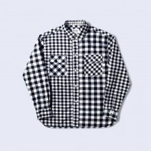 BLUER CHECK MIX SHIRTS NAVY