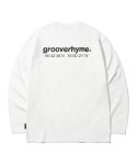 그루브라임(GROOVE RHYME) NYC LOCATION LONG SLEEVE T-SHIRTS (WHITE) [LRQSCTR311M]