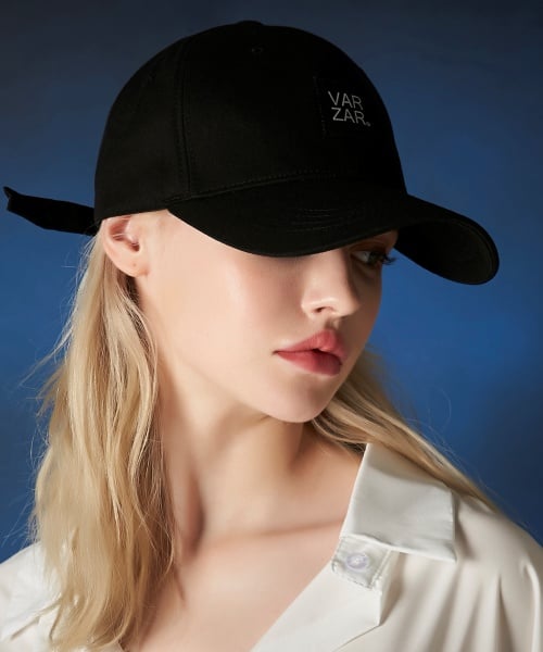 MUSINSA  VARZAR VARZAR Label String Bucket Hat Black