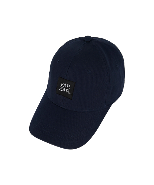 바잘(varzar) [Unisex] 라벨 오버핏 볼캡 네이비