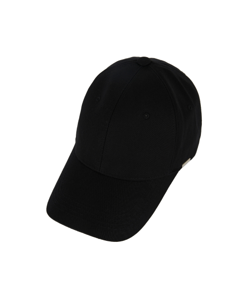 바잘(varzar) [Unisex] 메탈 팁 오버핏 볼캡 블랙