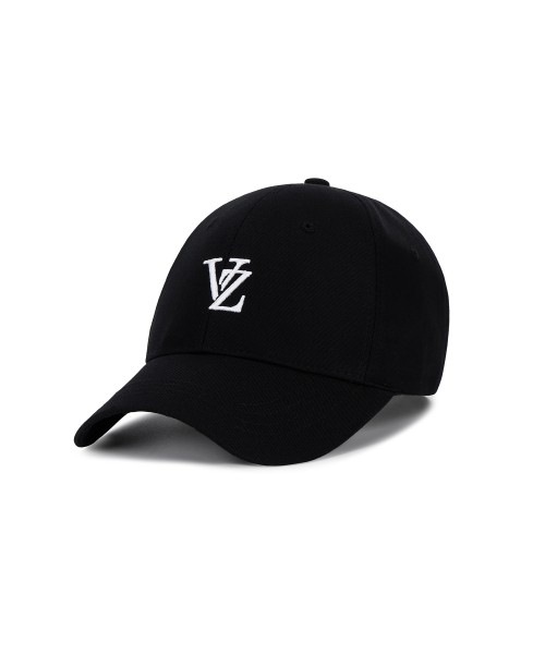 바잘(varzar) [Unisex] 3D 모노그램 로고 오버핏 볼캡 블랙