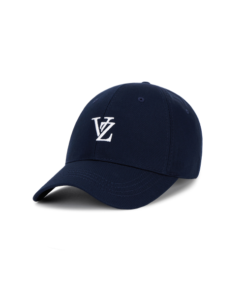 바잘(varzar) [Unisex] 3D 모노그램 로고 오버핏 볼캡 네이비