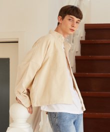 [unisex] corduroy jacket (beige)