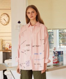 [unisex] graffity shirts (pink)