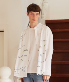 [unisex] graffity shirts (white)