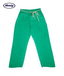 [Mmlg] PIGMENT WAVE JEANS (EMERALD GREEN)