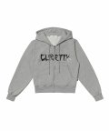 C RHINESTONE HOODIE JUMPER_GREY