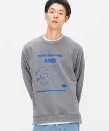 쉐도우 브릭 스웨트 셔츠 (dark gray)