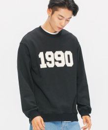 1990 스웨트 셔츠 (black)