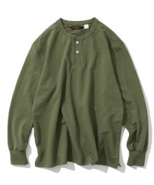 henly neck L/S tee sage green