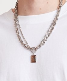 ANGLE CHAIN NECKLACE (SILVER)