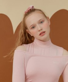 LAYERED POLO NECK_pink