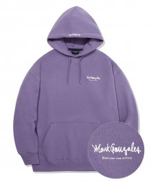 SMALL SIGN LOGO HOOD PURPLE