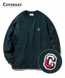 MULTI C LOGO WAPPEN CREWNECK GREEN