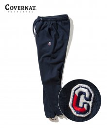 MULTI C LOGO WAPPEN SWEAT PANTS NAVY