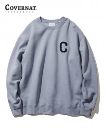 FLEECE C LOGO CREWNECK BLUE