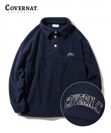 FLEECE RUGBY SHIRT NAVY