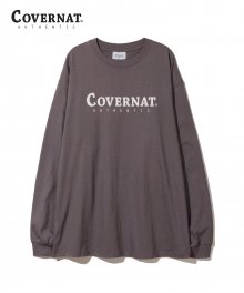 L/S AUTHENTIC LOGO TEE HEATHER GRAY