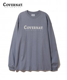 L/S AUTHENTIC LOGO TEE LIGHT BLUE