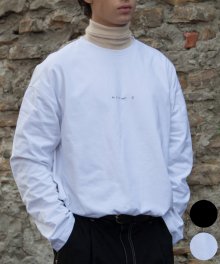 SMALL WORDS LONG SLEEVE (WHITE/BLACK)