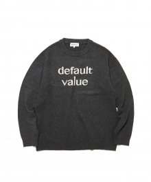 DV LOGO BASIC KNIT(GRAY)