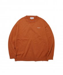 LINE POINT KNIT(BROWN)