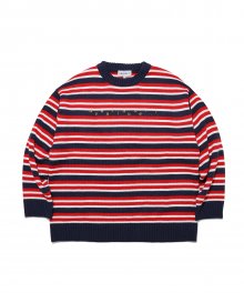 DV LOGO STRIPE KNIT(NAVY)