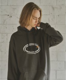 Circle Logo Heavy Weight Hoodie(Charcoal)