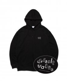 HANDWRITING DV LOGO HOOD(BLACK)