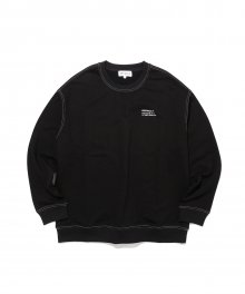 DEFAULT STITCH POINT CREWNECK(BLACK)