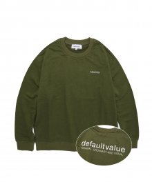 DV LOGO CREWNECK(KHAKI)