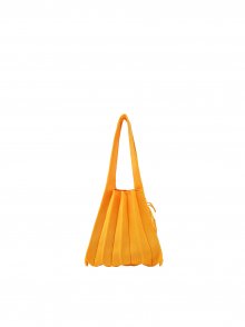 Lucky Pleats Knit S Cheese Yellow