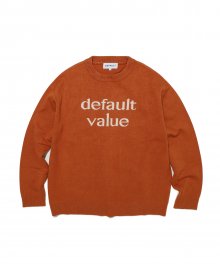 DV LOGO BASIC KNIT(BROWN)