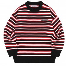 Stripe Knit Sweater_BLACK