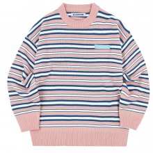 Stripe Knit Sweater_PINK
