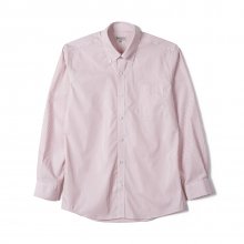 FLB 스트라이프 브로드클로스 버튼 다운 셔츠 - 핑크