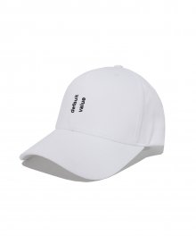 VERTICAL DFV LOGO CAP(WHITE)