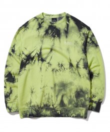 TRENDY TIE-DYEING  SWEAT SHIRTS (LIME) [GMT510H43LMA]