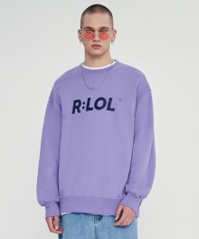 (TS-19701) BASIC SWEATSHIRT LAVENDER