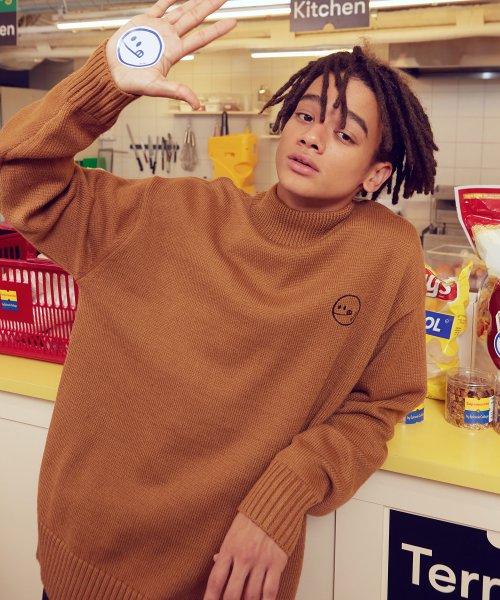 알엘오엘() (KT-19713) HALF-NECK KNIT PULLOVER CAMEL 상품 이미지