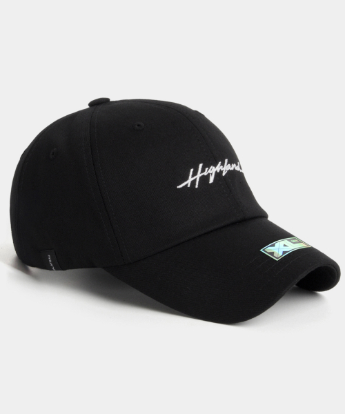 빅사이즈 볼캡 XL HIGHLAND CAP BLACK