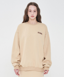 20ICMSP004 20 Basic Logo Sweatshirts_Desert beige