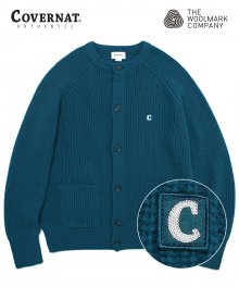 COVERNAT X TWC HEAVY GAUGE CARDIGAN GREEN