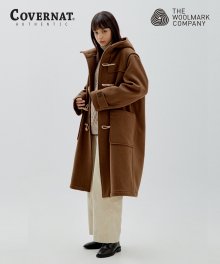 COVERNAT X TWC WOOL DUFFLE COAT CAMEL