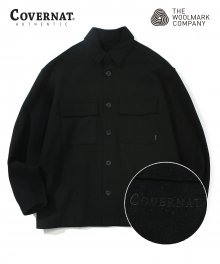 COVERNAT X TWC WOOL 2PK SHIRTS BLACK