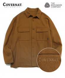 COVERNAT X TWC WOOL 2PK SHIRTS CAMEL