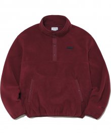 POLARTEC Fleece Pullover Burgundy